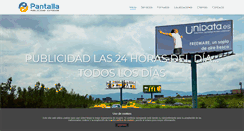 Desktop Screenshot of pantallapublicidadexterior.com